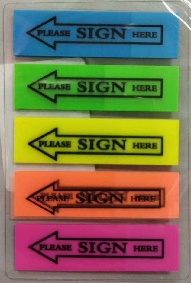 Note Sien Cherry Stick Note S44/125 (SIGN HERE)